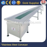 Promake 6M Stainless Steel Nylon Belt Conveyor Working Table For Production Work