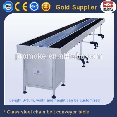 Glass Steel Working Table Mobile Conveyor Belt With Speed Control