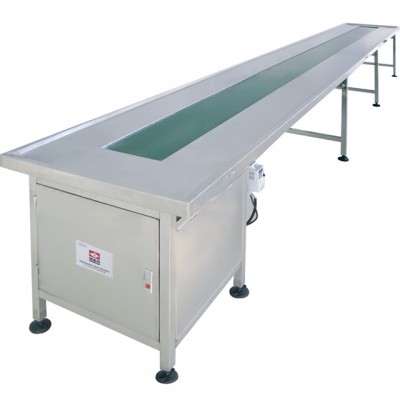 Promake 6M Stainless steel Nylon belt conveyor working table